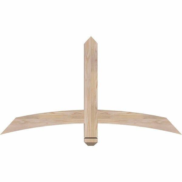 Ekena Millwork Bellingham Smooth Timber Gable Bracket, Douglas Fir, 48"W x 26"H x 3 1/2"D x 3 1/2"F, 13/12 Pitch GBW048X26X0404BEL00SDF - main